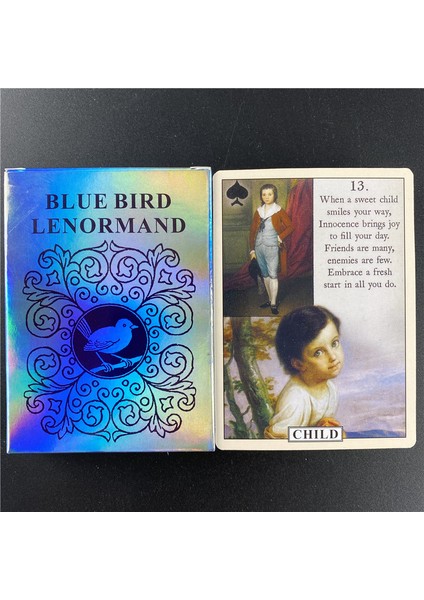 78 Adet TT167 Stili Mavi Kuş Lenormand Kartları Tam Ingilizce Klasik Oyun Kartları Oracle Falcılık Masası Parti Oyunu Tarot Kartları (Yurt Dışından) fırsatları