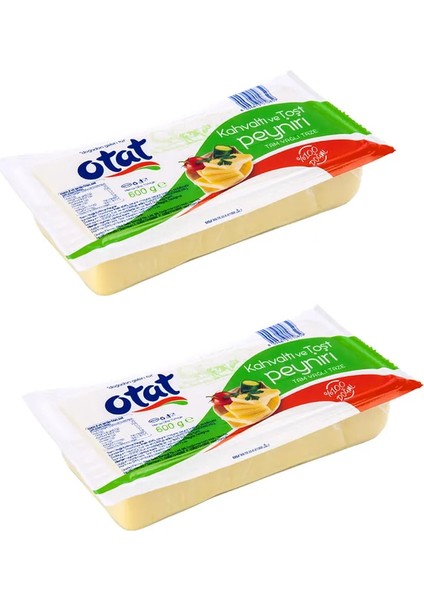 Kahvaltı ve Tost Peyniri Tam Yağlı 600 G * 2