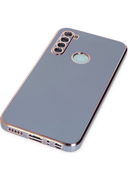 Xiaomi Redmi Note 8 Kılıf Volet Silikon - Mavi Ferrg