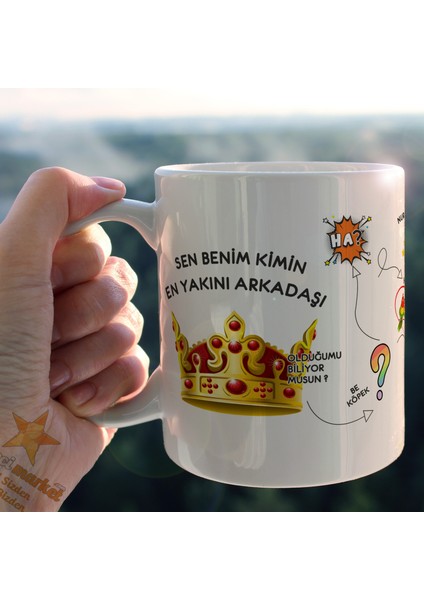 Prens Karakter Temalı Beyaz Kupa Bardak - Hmk-00117-03 Ve Hmk-00117-04