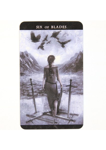 Siyah Stil Aydınlatma Karanlığı Tarot 78 Kart Destesi Oracle Kartları Büyücülük Din Fal Aracı Başlangıç Falını Gözden Geçirme (Yurt Dışından)