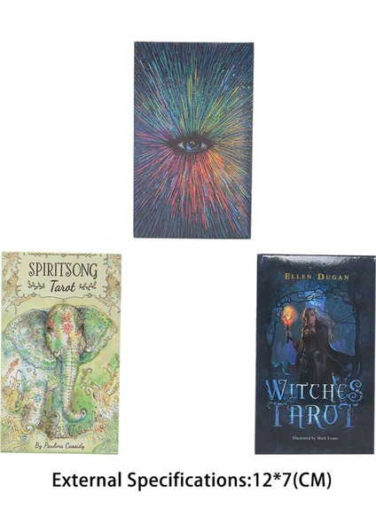 Tarot Tarzı Kader Falı Kahve Falcılığı Oyunu Için 78 Kart Spiritsong Tarot ve Witches Tarot Oracle Kartları Tarot ve Prisma Visions Tarot Kağıt Rehberi (Yurt Dışından)