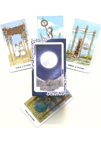 Los Angeles Aşk Tarzı 80 Kart Lunalapin Tavşan Tarot Kartı Oracle Kart Eğlence Parti Masası Oyunu Tarot ve Çeşitli Tarot Seçenekleri Pdf Kılavuzu - E-Ticaret Başlığı (Yurt Dışından)