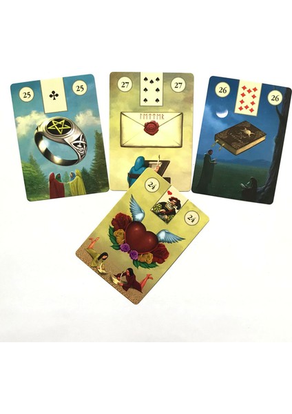 Mor Tarzı Agan Lenormand Oracle Kartları Tam Ingilizce Oracle Fal Oyunu Tarot Kartları ve Seçim Yapabileceğiniz Çeşitli Tarot Kartları (Yurt Dışından)