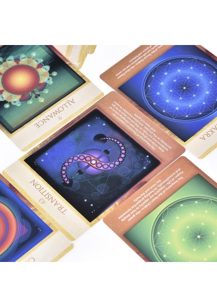 NO.110 Stili Kutsal Geometri Aktivasyonları Orakül: Ruhun Dilini Keşfet Tarot Kartları Başlangıçlar Için Dergi Bez Oyun Ilahi (Yurt Dışından) modelleri