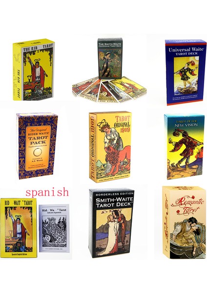 Bordo Tarzı Yeni Tarot Kartları Ingiliz Klasik Tarot Binici Kartları - Gelecek Için Kehanet ve Kişisel Kullanım Için Tarot Destesi (Yurt Dışından) fırsatları