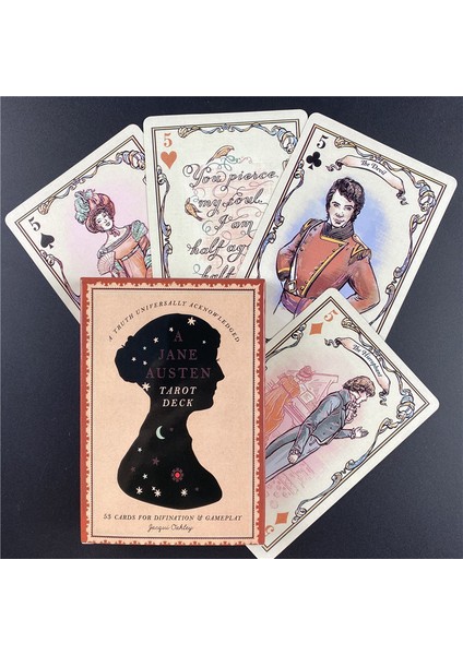 78 Adet TT05 Stili Yeni Bir Jane Austen Tarot Kartları ve Pdf Rehberlik Fal Destesi Eğlence Parti Oyunu - Türkçe (Yurt Dışından)