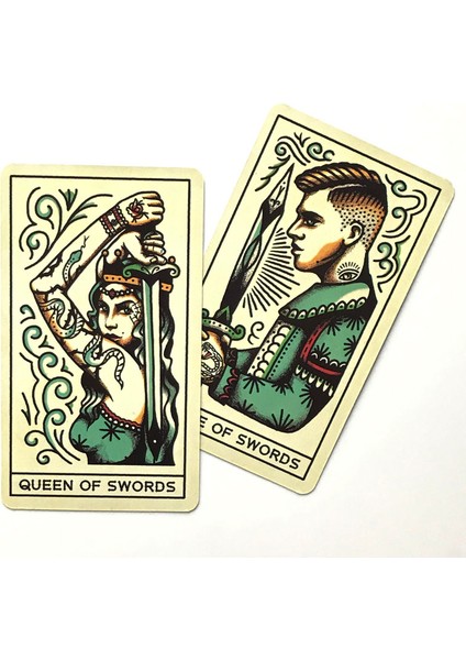 Dövme Tarot Stili 78 Tarot Kartı Dövmeli Tarot Mürekkep ve Sezgi Kartları Güzel Illüstrasyonlu Set Türkçe Tarot Oyunu (Yurt Dışından) fiyatları