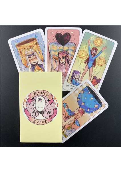 44 Adet TS01 Stili Britt'in Üçüncü Gözü Tarot Kartı Ingilizce Masa Oyunu Parti Oyun Kartları Ile Pdf Rehber Kitapçık - E-Ticaret Başlığı (Yurt Dışından) fiyatları