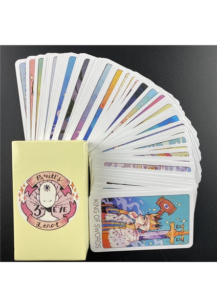 44 Adet TS01 Stili Britt'in Üçüncü Gözü Tarot Kartı Ingilizce Masa Oyunu Parti Oyun Kartları Ile Pdf Rehber Kitapçık - E-Ticaret Başlığı (Yurt Dışından) modelleri