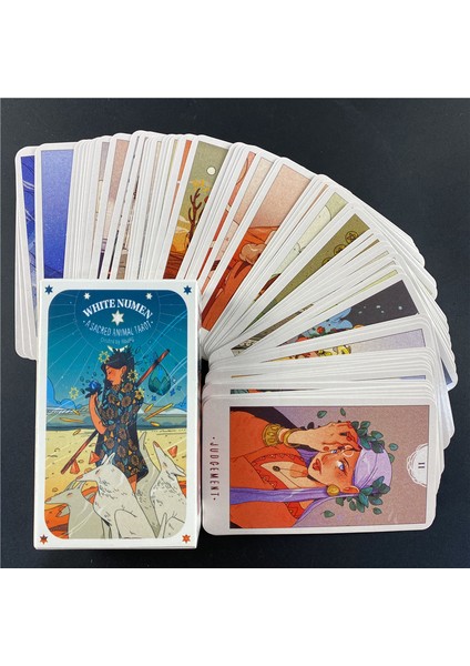 78 Adet TT166 Stili Lord Ganesha Fısıldamaları Oracle Destesi Masası Oyunu Büyülü Kader Falcılık Tahta Tarot Kartları - Türkçe (Yurt Dışından)