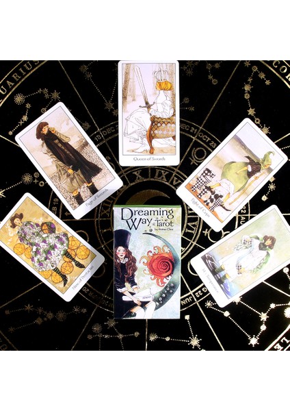 Yeşil Stil Günlük Tarot Mini Tarot Destesi - Kart Oyunu Orak 78 Kart Tam Renkli Kullanarak Tarot'un Antik Bilgeliğini Takip Ediyor (Yurt Dışından)