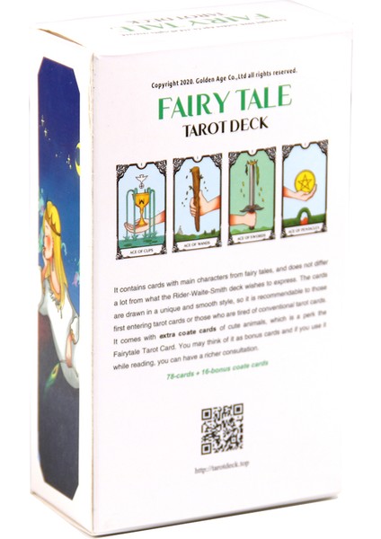 Mavi Stil Başlangıçlar Için Peri Masalı Tarot Destesi Kılavuz Seti 78 Kart 6 Ekstra Saray Kartı Sevimli Hayvanlar Kart Oyunu Seti (Yurt Dışından) modelleri