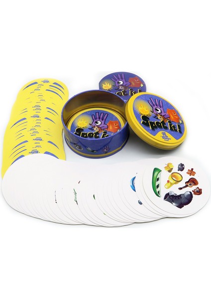 Stili Temizle 20 Stil Dobble Spot It Oyuncak Demir Kutu 55 Kart Spor Eğlenceli Aile Hayvanlar Jr Hip Çocuklar Oyunu Hediye Tatil Kamp 123 Teneke Kutu (Yurt Dışından)