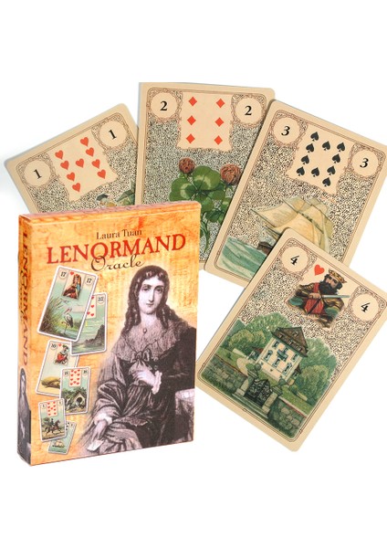 Kumral Tarzı Lenormand Oracle Kartları Aşk ve Romantizm Oyun Destesi Tarot Tahtası Marie Anne Lenormand Ünlü Napoleon (Yurt Dışından)