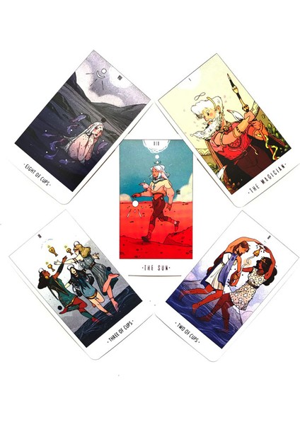 Oracle Stili 80 Kart Beyaz Numen Kutsal Hayvan Tarot Kartı Eğlence Parti Kartları Oyunu Tarot ve Çeşitli Tarot Seçenekleri (Yurt Dışından) indirimleri