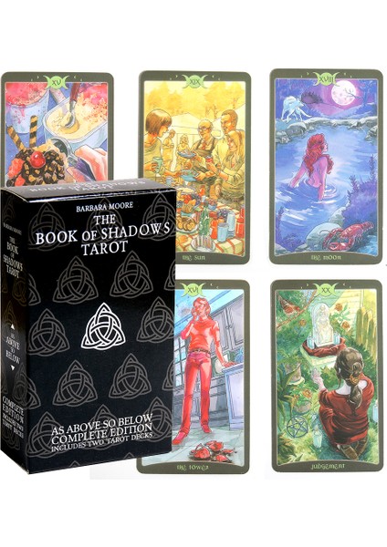 Koyu Gri Tarzı Gizli Bilgiler Kitabı Tam Set Tarot Kartları Klasik Ile Pdf Kılavuz Kitapçığı - (Yurt Dışından) fiyatları