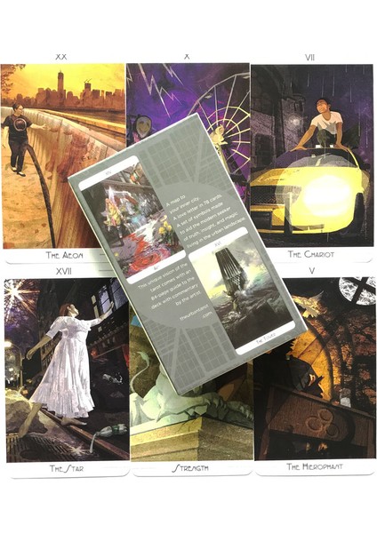 Derin Mavi Tarzı 78 Kartlı Şehir Tarot Kartı Oracle Kartları Kader Falı Fal Tahtası Tarot ve Çeşitli Tarot Seçenekleri - (Yurt Dışından)