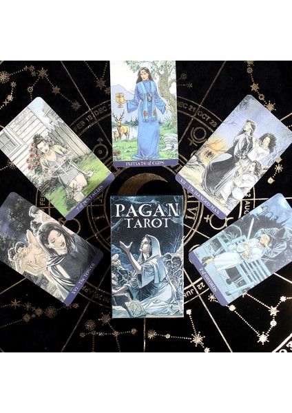 Derin Mavi Tarzı Doğaüstü Tarot Destesi ve Rehber Kitap Kart Oyunu Hediye Pdf Rehber Kitapla 78 Kart Destesi Supernatural Tarot Okült Tarot Muse (Yurt Dışından)