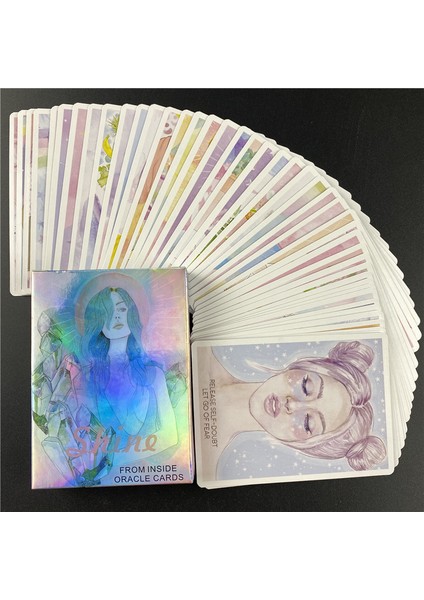 78 Adet TT162 Stili Içinden Parlayan Oracle Falcılık Eğlence Partileri Zeka Oyunu Kartları - E-Ticaret Başlığı (Yurt Dışından)