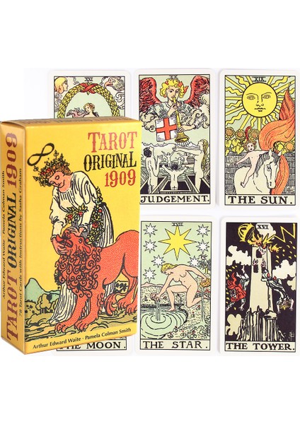 Altın Tarzı Klasik Ingiliz Tarot 78 Kart Popüler Oyun Kartı Masa Oyunu - (Yurt Dışından) fiyatları
