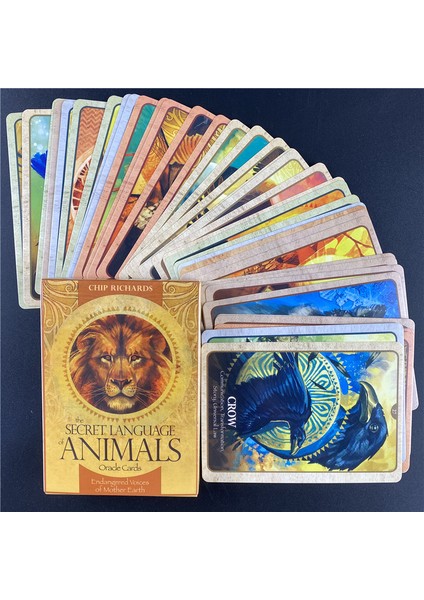 48 Adet TS15 Stili Hayvanların Gizli Dili Oracle Kartları Tarot Oyun Kartları Ingilizce Rehber Kitap Kader Falı Kehanet Kader Masaları - E-Ticaret Başlığı (Yurt Dışından)