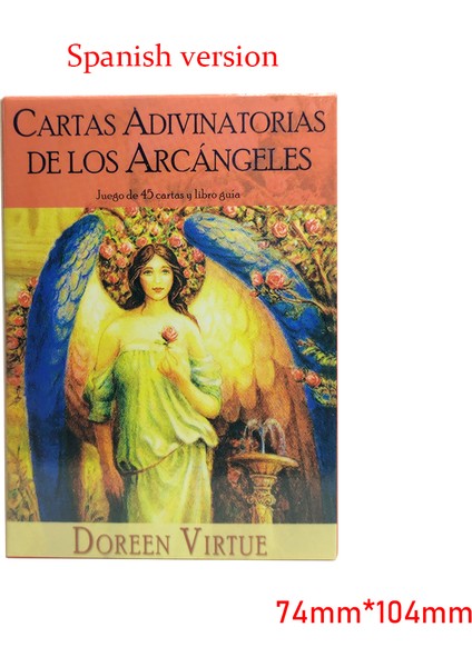 Başmelek Tarzı Yılın Çarkı Tarot Kartları Başlangıç Seviyesi Destesi - Spa Fransız Alman Ingilizce Baskı Aşk Kehanet Orak Kader Oyunu (Yurt Dışından)