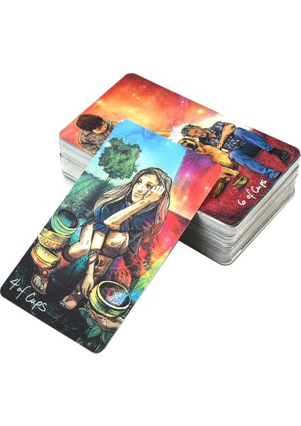 Erik Tarzı 78 Kart Işık Sezgiciler Tarot Masa Oyunu Tam Ingilizce Arkadaşlar Parti Zeka Oyunu Kehanet Kader Tarot Kartları (Yurt Dışından)