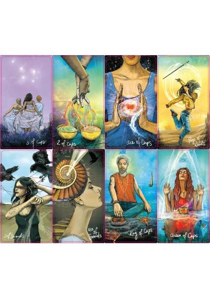 Erik Tarzı 78 Kart Işık Sezgiciler Tarot Masa Oyunu Tam Ingilizce Arkadaşlar Parti Zeka Oyunu Kehanet Kader Tarot Kartları (Yurt Dışından)