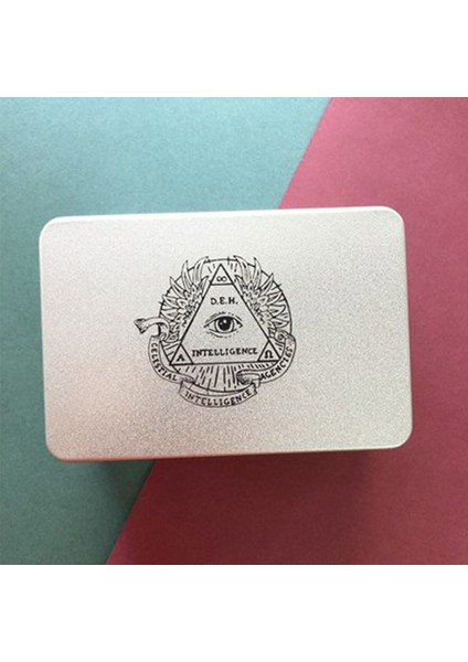 Ordu Yeşili Tarzı Yüksek Kaliteli Tarot Kart Saklama Kutusu Tanrı'nın Gözü Koleksiyonu Tahta Fal Aletleri Oyun Kart Kutusu Tarot Kart Demir Kutu Mücevher Kutusu (Yurt Dışından)
