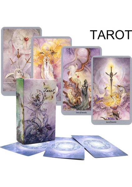 Gölge Stili Yılın Çarkı Tarot Kartları Başlangıç Seviyesi Destesi - Spa Fransız Alman Ingilizce Baskı Aşk Kehanet Orak Kader Oyunu (Yurt Dışından)