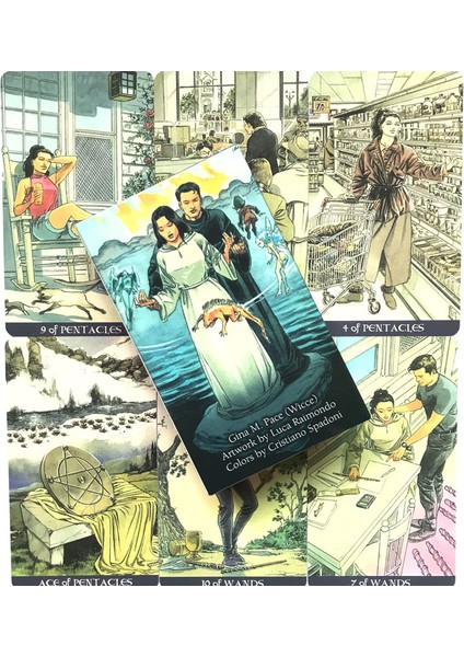 Heaven Earth Tarot Stili Kader Falcılık ve Çeşitli Tarot Seçenekleri Için 78 Kartlı Pagan Tarot Destesi - E-Ticaret Başlık (Yurt Dışından) modelleri