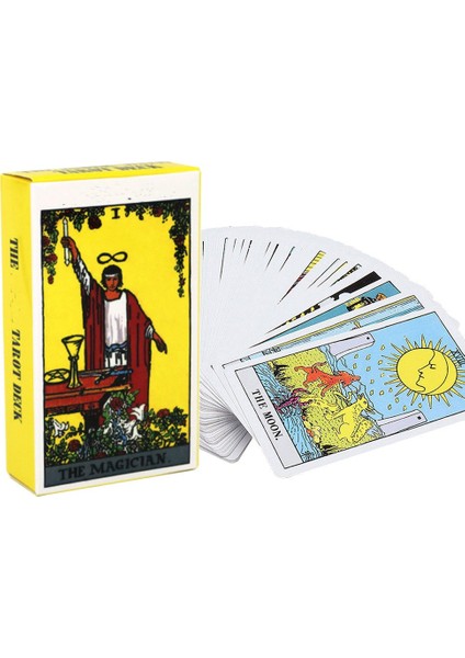F Stili Yüksek Sürücü Tarot Destesi Aşk Oyunları Pdf'leriyle Satışta Türkçe Kahve Falı Kartları Için E-Ticaret Başlığı (Yurt Dışından)