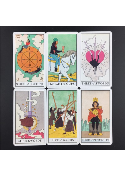 78 Adet TT47 Stili Modern Cadı Tarot Destesi Oracle Kartları Rehberlik Fal Bakma Kader Tarot Kartları Aile Çocuklar Yetişkin Parti Oyunu - E Ticaret Başlık (Yurt Dışından) indirimleri