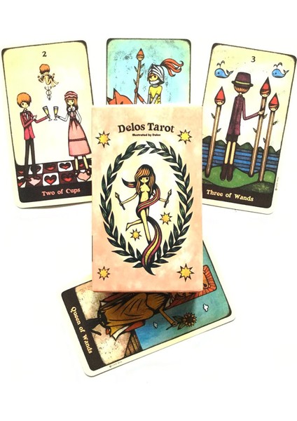 Kentsel Tarot Stili 78 Kartlı Delos Tarot Kartı Eğlence Parti Kartları Board Game Tarot ve Çeşitli Tarot Seçenekleri - E-Ticaret Başlığı (Yurt Dışından)
