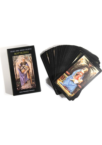 Turuncu Tarzı Altın Botticelli Tarot Kartları - E-Ticarette En Iyi On Desteden Bir Kart Destesi (Yurt Dışından)