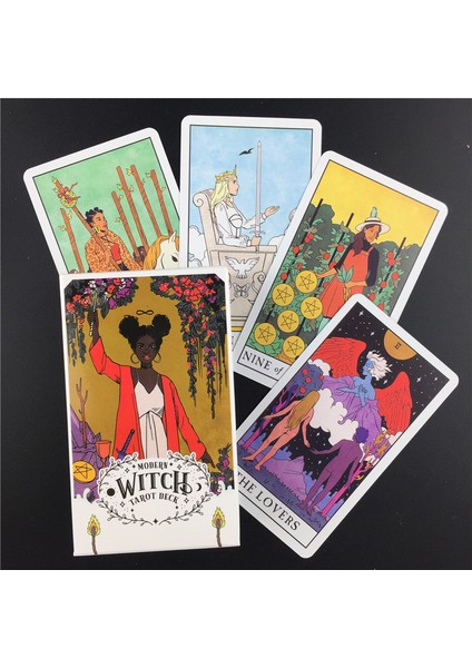 78 Adet TT11 Stili Modern Cadı Tarot Destesi Oracle Kartları Rehberlik Fal Bakma Kader Tarot Kartları Aile Çocuklar Yetişkin Parti Oyunu - E Ticaret Başlık (Yurt Dışından)