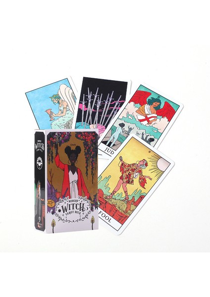 78 Adet TT11 Stili Modern Cadı Tarot Destesi Oracle Kartları Rehberlik Fal Bakma Kader Tarot Kartları Aile Çocuklar Yetişkin Parti Oyunu - E Ticaret Başlık (Yurt Dışından)