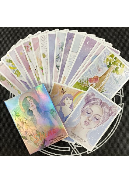 78 Adet TT08 Stili Içinden Parlayan Oracle Falcılık Eğlence Partileri Zeka Oyunu Kartları - E-Ticaret Başlığı (Yurt Dışından)
