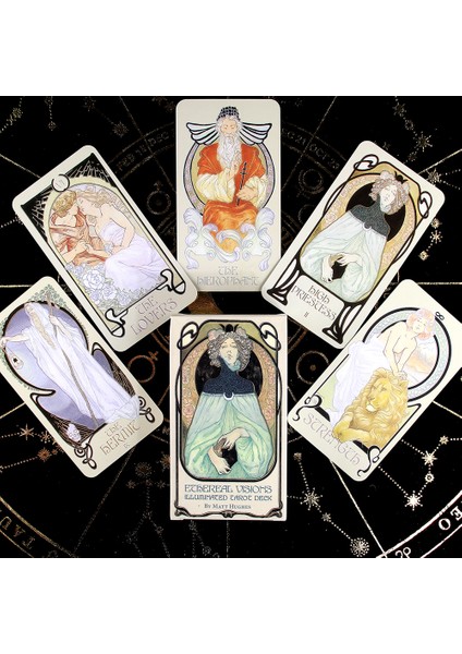 Derin Mavi Tarzı Tarot Mucha Kartları Tarot Destesi Kart Oyunu Oyuncak Tarot Fal Kart Oyunu Tahta Rehberlik Fal Bakma Başlangıç Için Kılavuz Ile (Yurt Dışından)