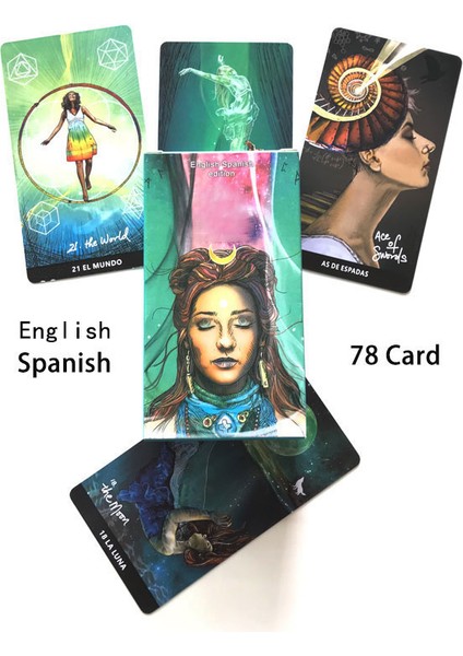 Tarot Stili 78 Kart Ingilizce Dil Tarot Falı Kehanet Oyunu Tarot ve Çeşitli Tarot Kağıt Rehber Kitap - (Yurt Dışından) modelleri