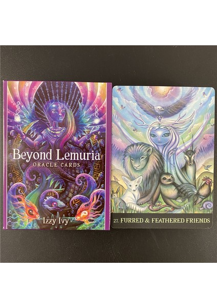 44 Adet TS80 Stili Fabrikada Eğlenceli Aile Oyunu: Lemurya Ötesi Oracle Tarot Kartları Destesi (Yurt Dışından) modelleri