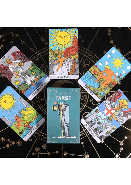 Kırmızı Stil Sınır Tanımayan Tarot 78 Kart Destesi Popüler Fal Bakımı Yeni Başlayanlar Için Oracle Klasik Rider Tarot - Tarot Kartları (Yurt Dışından)
