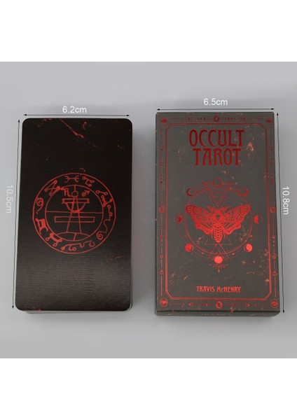 Yeşil Stil Okült Tarot 78 Fal Kartı Seti Deck Orak Kart Aile Parti Oyun Kartları Pano Solomonic Antik Majikal Grimoire Oyuncak (Yurt Dışından)