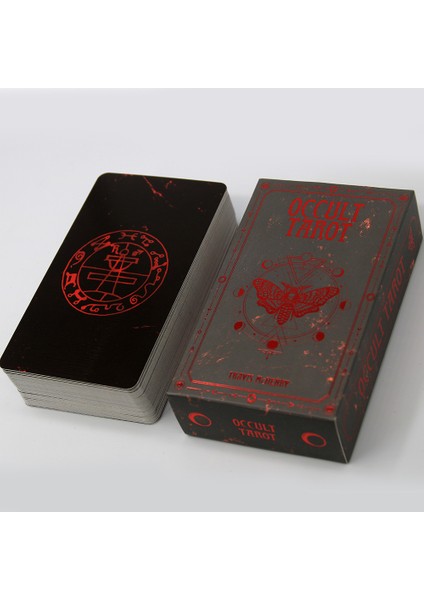 Yeşil Stil Okült Tarot 78 Fal Kartı Seti Deck Orak Kart Aile Parti Oyun Kartları Pano Solomonic Antik Majikal Grimoire Oyuncak (Yurt Dışından)