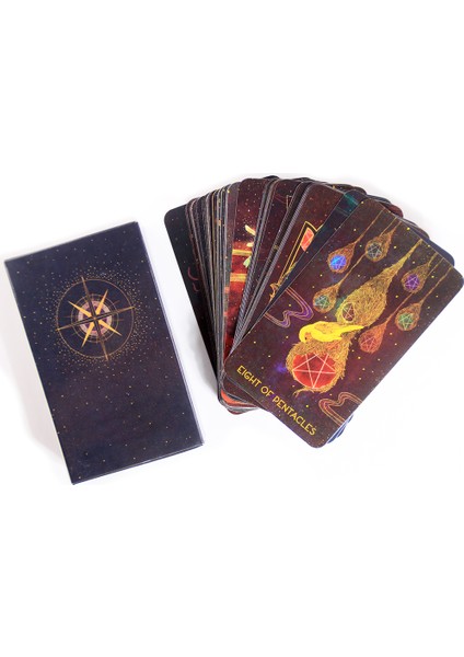 Kahin Tarzı Pdf Kılavuzu Ile Aile Partisi Eğlence Masası Oyunu Tarot Destesi Fal Bakma Kehanet Orak Kartları (Yurt Dışından)