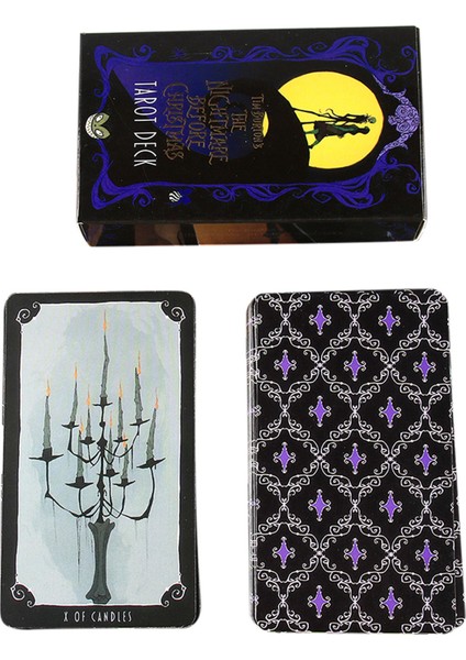 Tarot Kartları Stili Noel Kabusu Tarot Masası Oyunu Ingilizce Falcılık Tarot Aile Parti Oynama Kartları (Yurt Dışından)