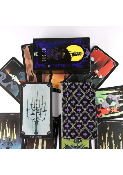 Tarot Kartları Stili Noel Kabusu Tarot Masası Oyunu Ingilizce Falcılık Tarot Aile Parti Oynama Kartları (Yurt Dışından)
