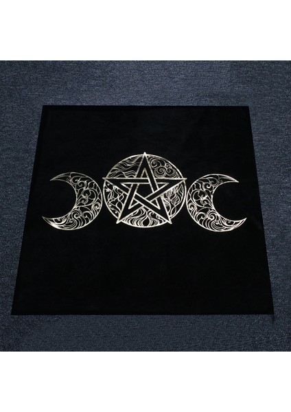 Masa Örtüsü 3 Tarzı Siyah Masa Örtüsü Tarot Kartı Falcılık Cadılar Bayramı Masa Örtüsü Siyah Altın Moda Dekorasyon Alkimist Sigil Sunak Astroloji (Yurt Dışından)