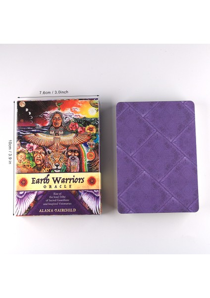 Bordo Tarzı Yeryüzü Savaşçıları Oracle Destesi Tarot Ruh Kabilesi ve Kutsal Koruyucuların Ilham Verici Vizyonları Kart Oyunu Oyuncak - E-Ticaret Başlığı (Yurt Dışından) fırsatları